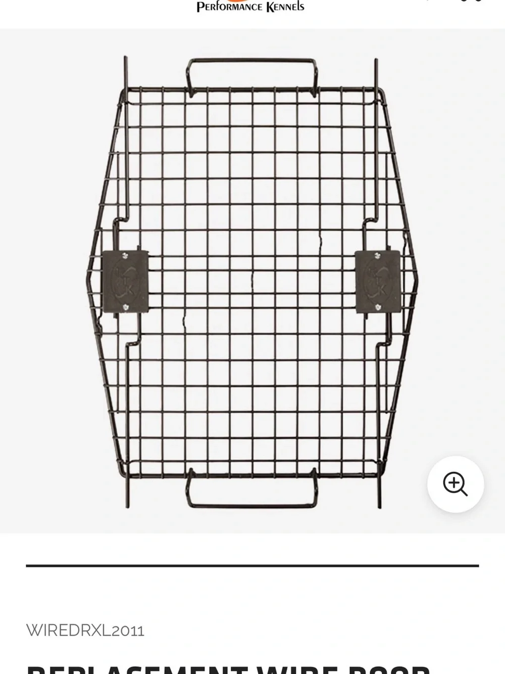 Ruffland Replacement Wire Door - Black